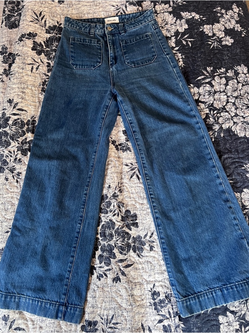 ROLLA’S High Rise Wide Leg Jeans